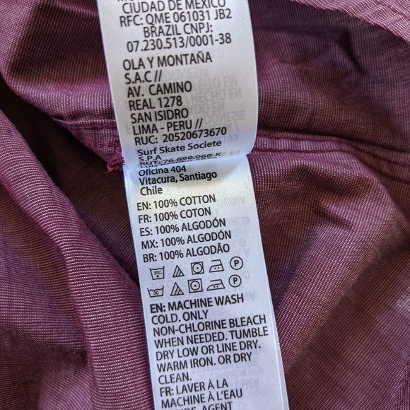 NEW Quiksilver Waterman Collection Button Up Shirt - Picture 10 of 12